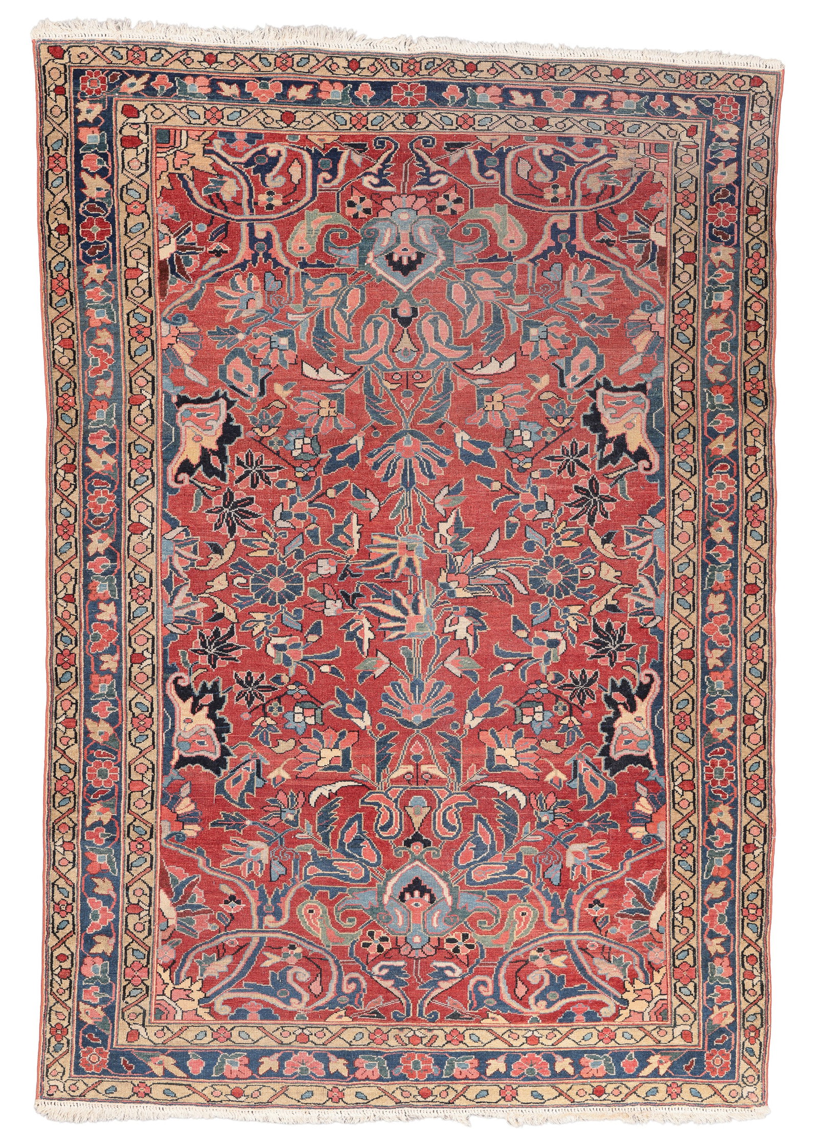 Lilihan Rug, Persia, Early 20th C., 5'4'' x 7'9'': Lilihan Rug, Persia, Early 20th C., 5'4'' x 7'9'' (163 x 236 cm). Weight: 19 lbs. Material: wool pile, cotton warp, cotton weft.