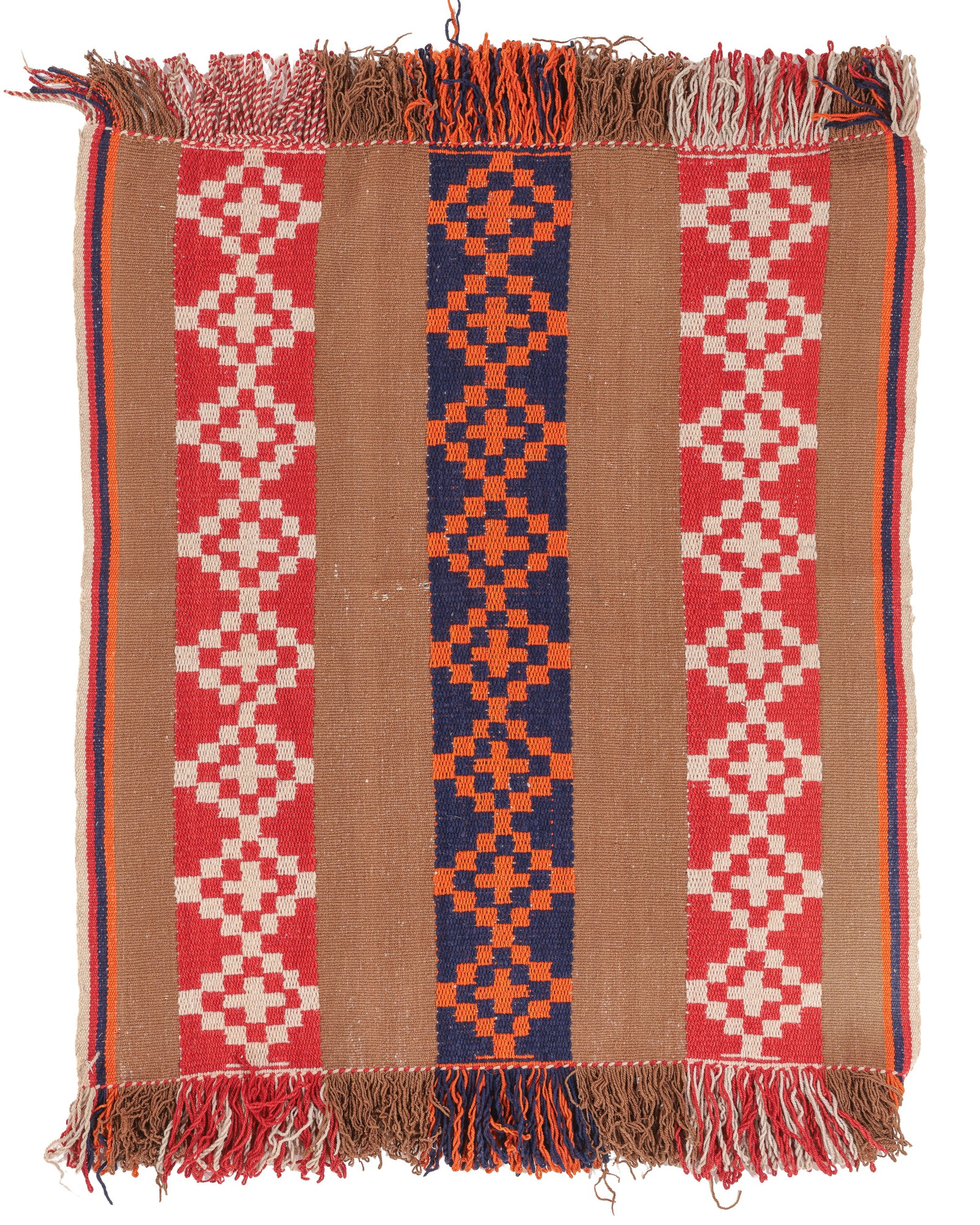South American Poncho, Chile or Argentina, 20th C., 3'0'' x 3'5'' (1 of 4)