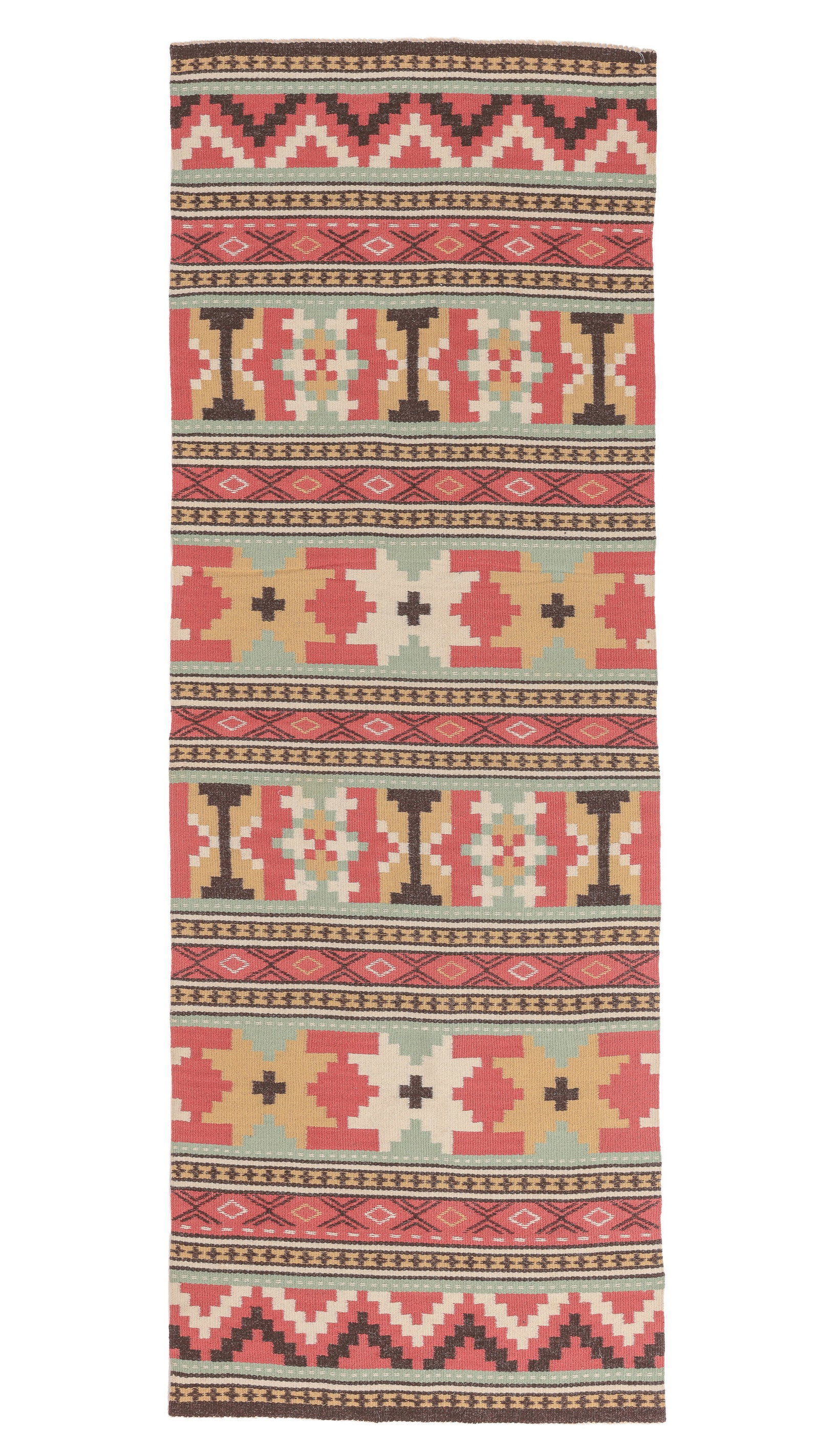 Scandinavian Flatweave, Sweden, Early 20th C., 1'11'' x 5'4'' (1 of 4)