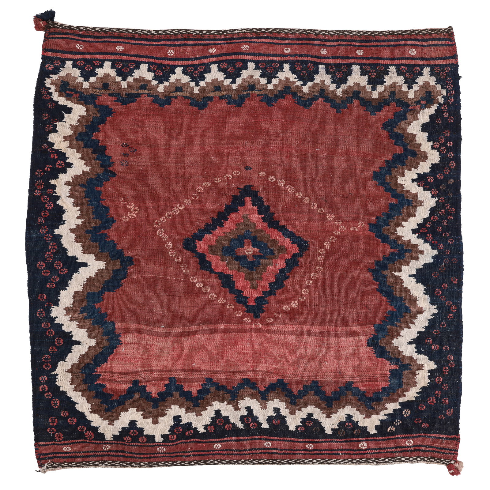 Sofreh Kilim, Sirjan Area, Persia, Ca. 1930's/40's, 3'7'' x 3'6'' (1 of 5)