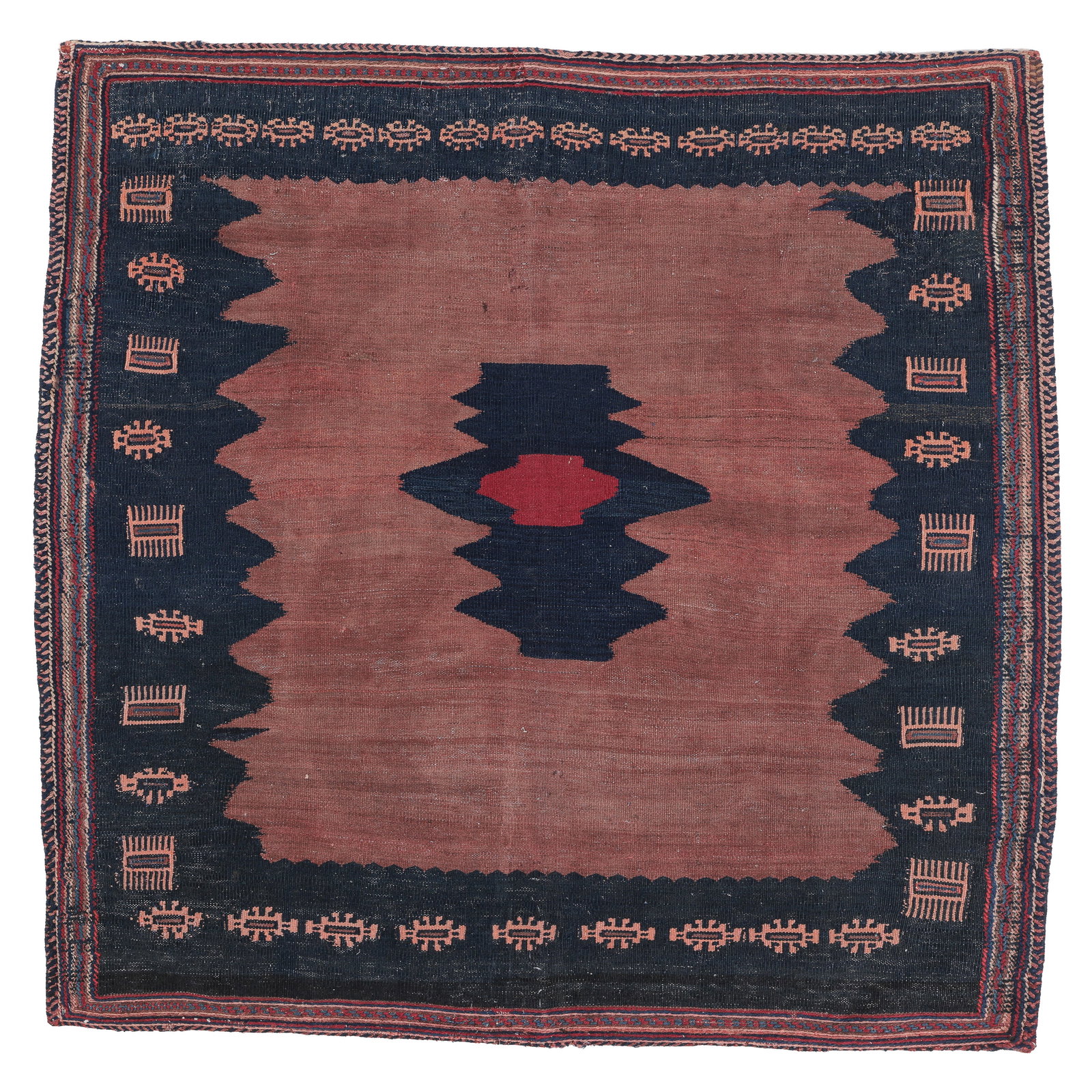 Camel Field Sofreh Kilim, Persia, Early 20th C., 3'9'' x 3'9'' (1 of 5)