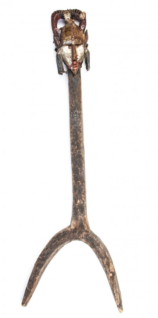 Old Carved African Marka Totem: Old Carved African Marka Totem. Size: 35" x 11.5" x 4" , 89 x 30 x 11 cm.