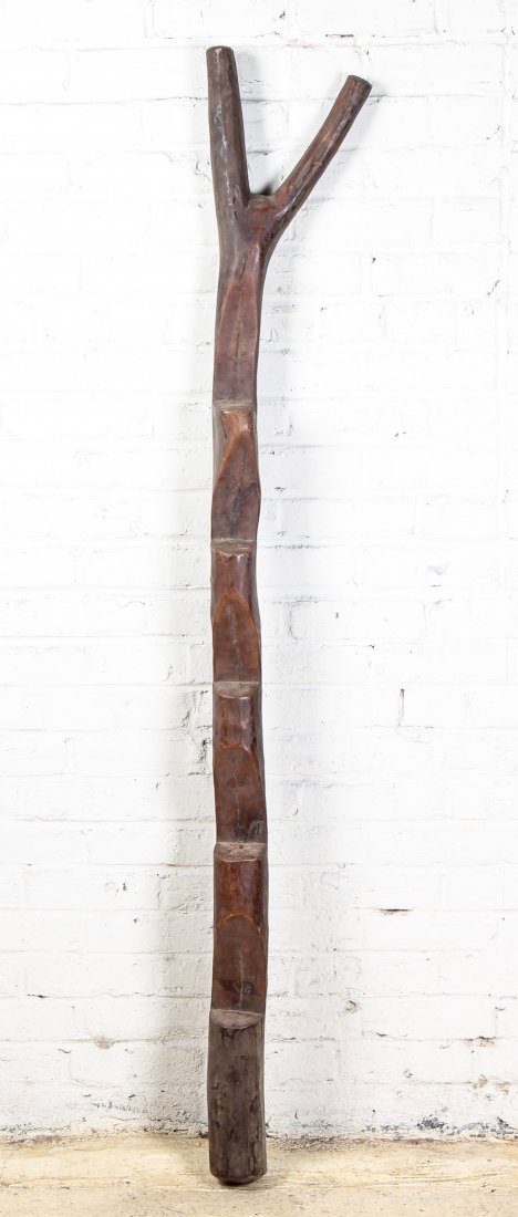 Old West African Granary Ladder: Old West African Granary Ladder. Size: 68" x 10.5" x 5" , 173 x 27 x 13 cm.