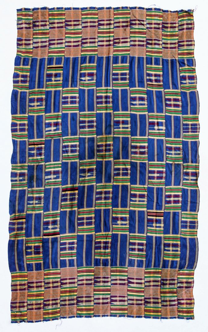 Vintage Kente Cloth: Vintage Kente Cloth. Size: 41" x 68"