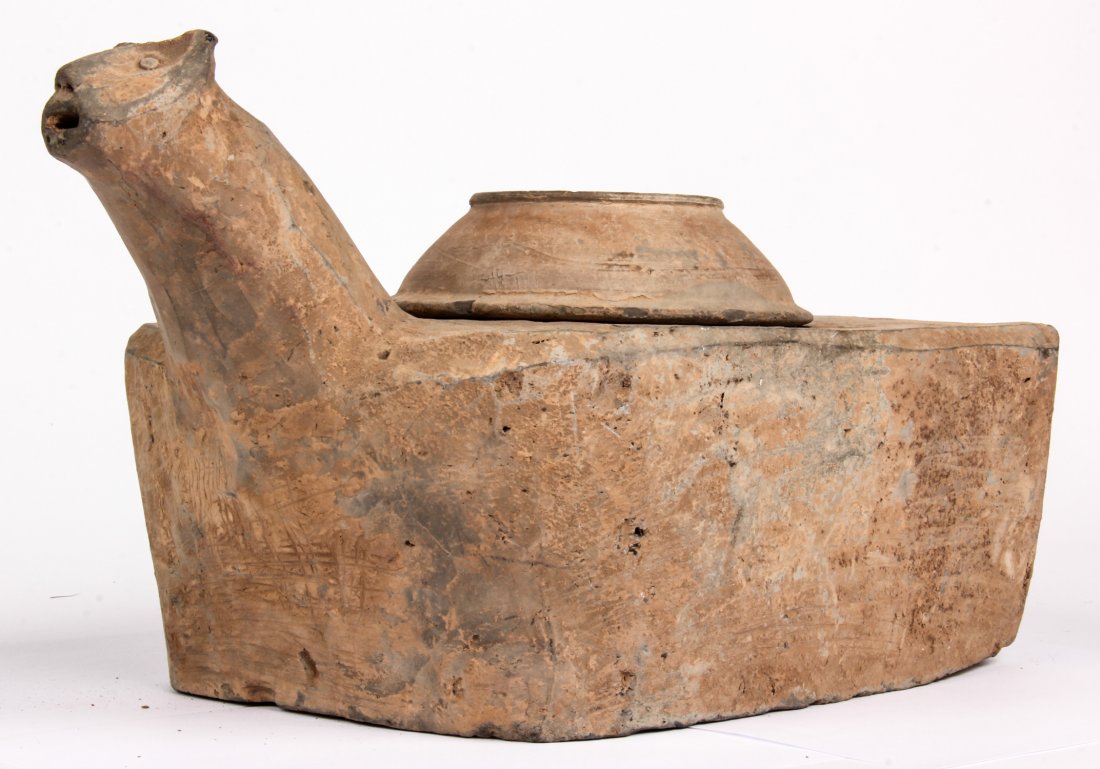 Han Dynasty Model Stove: Han Dynasty Model Stove. Pottery. Size: 9.5" x 10 " x 17". Provenance: Private East Coast Collection.