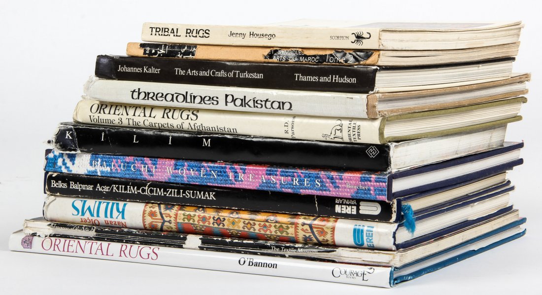 Group of Oriental Carpet and Textile Books: Group of Oriental Carpet and Textile Books: Balpinar, B. Kilim,Cicim, Zili, Sumak; Olcer, N. (Museum of Islamic & Turkish Arts) Kilims; Boucher, J. Baluchi Woven Treasures; Landreau, A & eds. (Textile