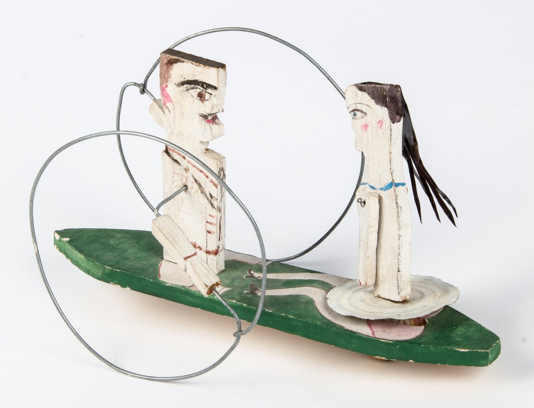 Kinetic Sculpture by Roland Roure (French, b. 1940): Kinetic sculpture by Roland Roure (French, b. 1940), Circa 1990s. Size: 7" x 13" x 6". Includes Book about the artist's work.