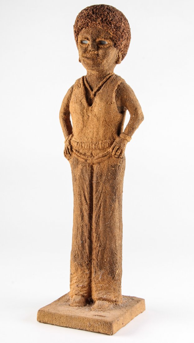 Archie Byron (USA, 1928-2005) Sawdust Sculpture: Archie Byron (USA, 1928-2005), Sawdust Sculpture. 20.75 inches tall. Size: 20" x 5.5" x 5.5".