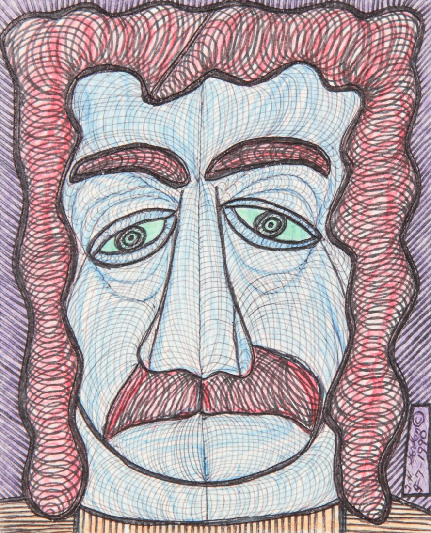 Ted Gordon (USA, b. 1924), Untitled: Ted Gordon (USA, b. 1924), Untitled, 1990, ink on paper. Size: 10" x 8" (sheet), 19" x 16" (frame).