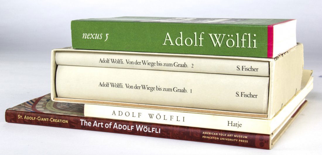 Adolf Wolfi (1864 - 1930) - Books: Adolf Wölfi (1864 - 1930), Swiss Outsider, L'Art Brut Artist - Books. Various Sizes. Wölfi's work inspired Jean Dubuffet to write extensively on Outsider Art. Dubuffet's writing has been integral to