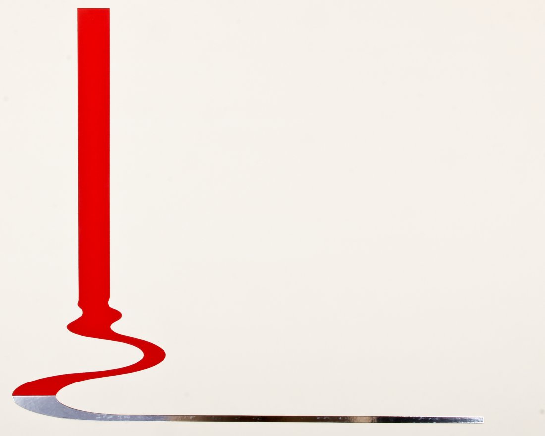 Gerald Laing Lithograph, Trace: Gerald Laing (British, 1936-2011), "Trace", lithograph, numbered 5 of 75. Provenance: The Prudential Insurance Company of America. Size: 29 x 23" (74 x 59 cm).