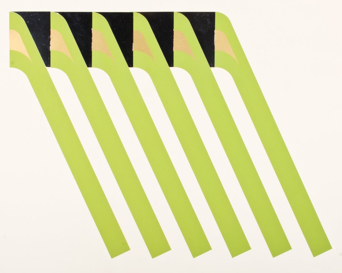 Gerald Laing Lithograph, Gold Standard: Gerald Laing (British, 1936-2011), "Gold Standard", 1968, lithograph, numbered 5 of 75. Provenance: The Prudential Insurance Company of America. Size: 29 x 23" (74 x 58 cm).