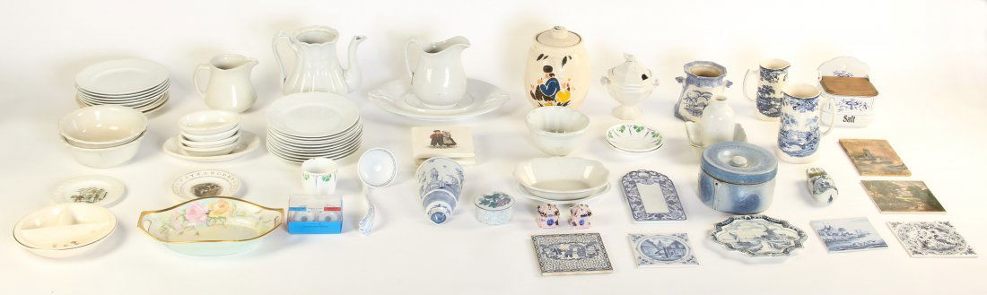 Estate Lot of Kitchen Service Ware: Estate Lot of Kitchen Service Ware. Including trivets, vessels and jars. Ranging in size from 2" x 2" x 2", (5 x 5 x 5 cm) to 9" x 9" x 8", (23 x 23 x 20 cm).