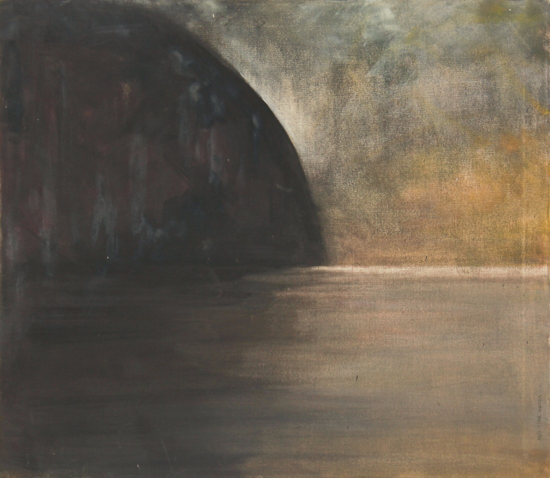 Dozier Bell, Painting: Dozier Bell (American, b. 1957), Untitled (Abstract Composition), 1985, oil on canvas. Size: 28.5" x 32.5", 72 x 83 cm (frame), 28" x 32", 71 x 81 cm (sight). Provenance: The Estate of Aaron Fine, Swa