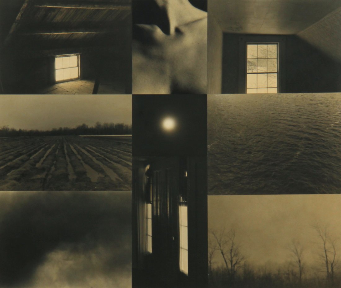 Dozier Bell, Matrix #1: Dozier Bell (American, b. 1957), "Matrix #1", silver gelatin photographic collage, framed. Size: 27.75" x 32.5", 70 x 83 cm (sight); 32" x 37", 81 x 94 (frame). Provenance: The Estate of Aaron Fine, S