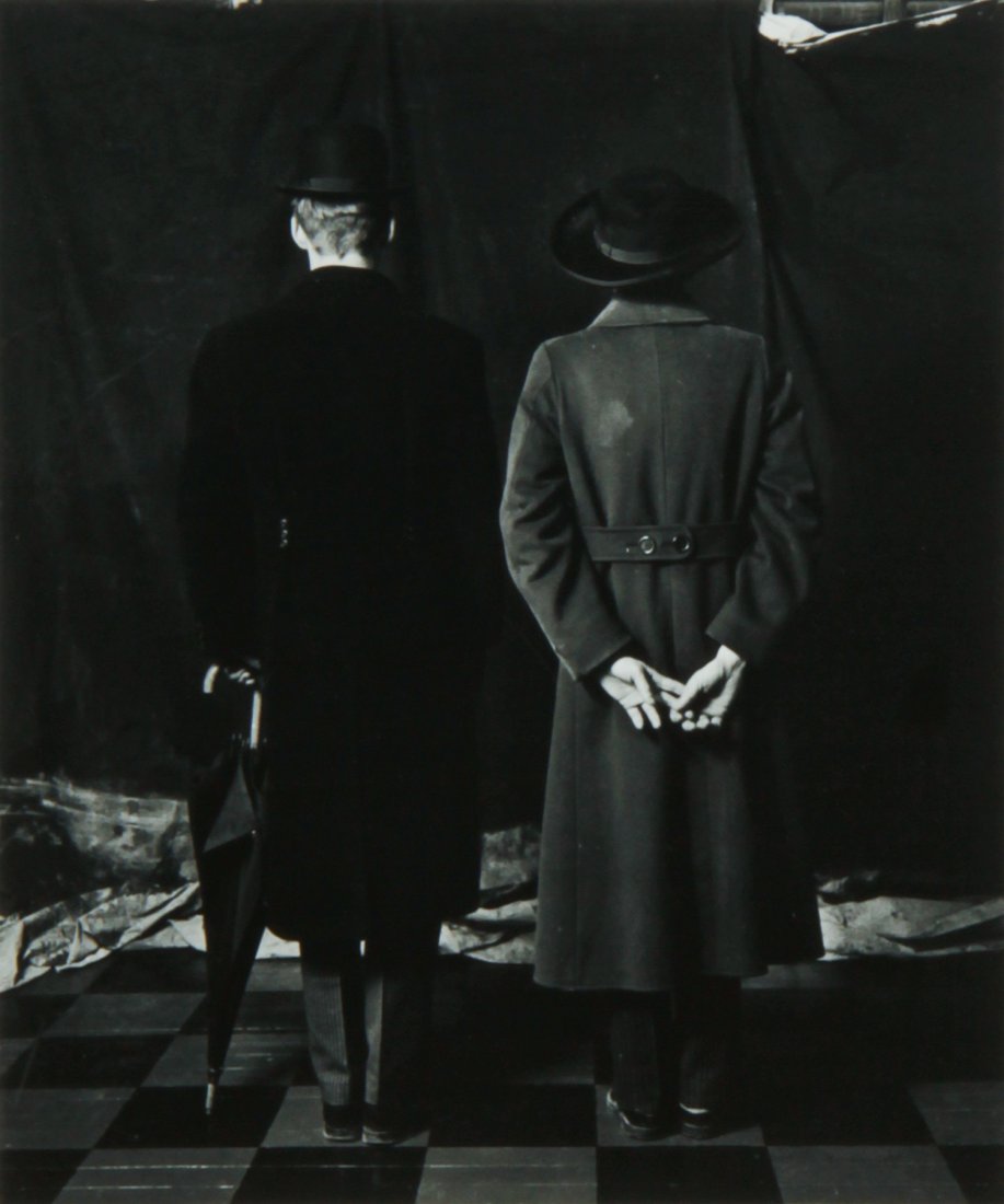 Marcus Leatherdale, Two Painters: Marcus Leatherdale (Canadian, b. 1952), "Two Painters" (David McDermott and Peter McGough from Hidden Identities), 1987, silver gelatin photograph, 6/10. Size: 13" x 11", 33 x 28 cm (image); 23" x 29"