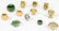 12 pc Lot of Antique Continental Glazed Earthenware