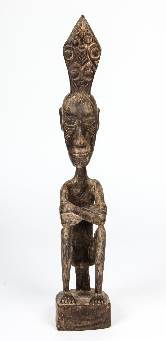 Leti Spirit Figure: Leti Tribe E archipelago hunger fetish circa 1900. Size: 21" x 4" x 4" (53 x 10 x 10 cm).