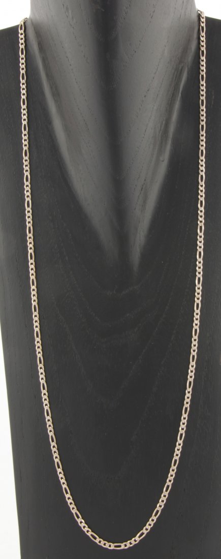 Sterling Silver Chain Necklace: Sterling Silver Chain Necklace marked 925. 31"L (79 cm). 17.4 g. Since 1937, the The Silver Shop of Princeton, NJ was located at 59 Palmer Square West.