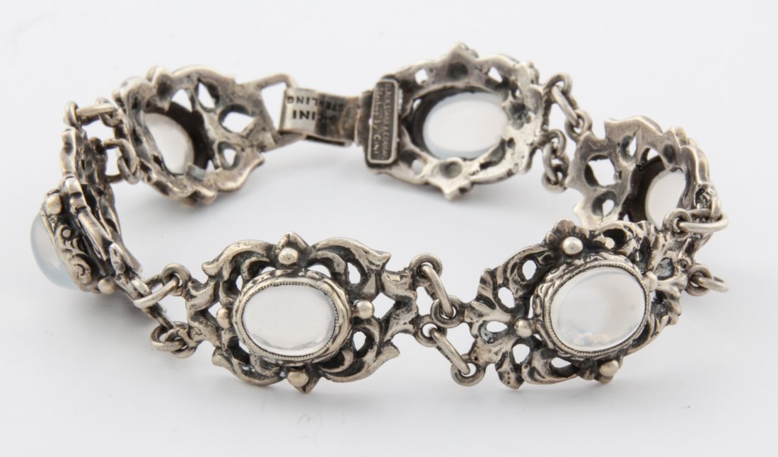 G. Cini, Black, Starr & Gorham Silver and Moonstone: G. Cini, Black, Starr & Gorham Silver and Moonstone Bracelet marked Sterling.Length: 7.25", 18 cm. 29.2 g.Since 1937, the The Silver Shop of Princeton, NJ was located at 59 Palmer Square West.