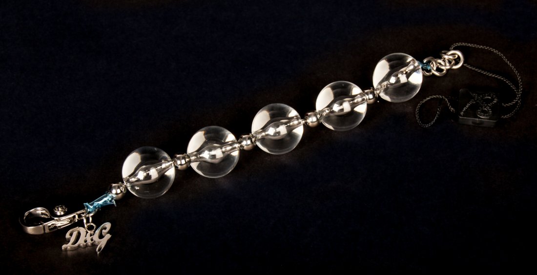 Dolce and Gabbana D&G Beaded Bracelet: Dolce and Gabbana D&G Beaded Bracelet, in original packaging. 9.5"L (24 cm). Weight: 78.8 g. Since 1937, the The Silver Shop of Princeton, NJ was located at 59 Palmer Square West.