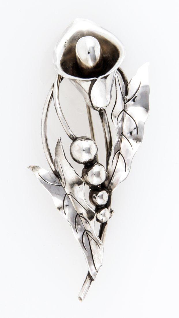 Georg Jensen Inc. USA Silver Pin marked Sterling: Georg Jensen Inc. USA Silver Pin marked Sterling 134. 3.25" x 1.5" (8 x 4 cm). Weight: 15.1 g. Since 1937, the The Silver Shop of Princeton, NJ was located at 59 Palmer Square West.