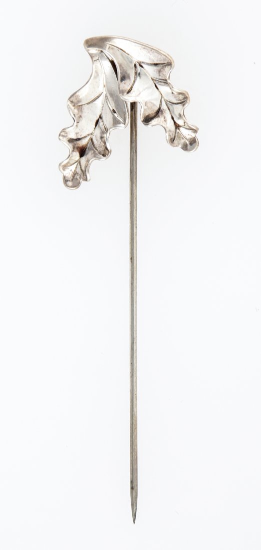 Georg Jensen USA Silver Stick Pin marked Sterling 123: Georg Jensen USA Silver Stick Pin marked Sterling 123. 3"L (8 cm). Weight: 2.2 g. Since 1937, the The Silver Shop of Princeton, NJ was located at 59 Palmer Square West.