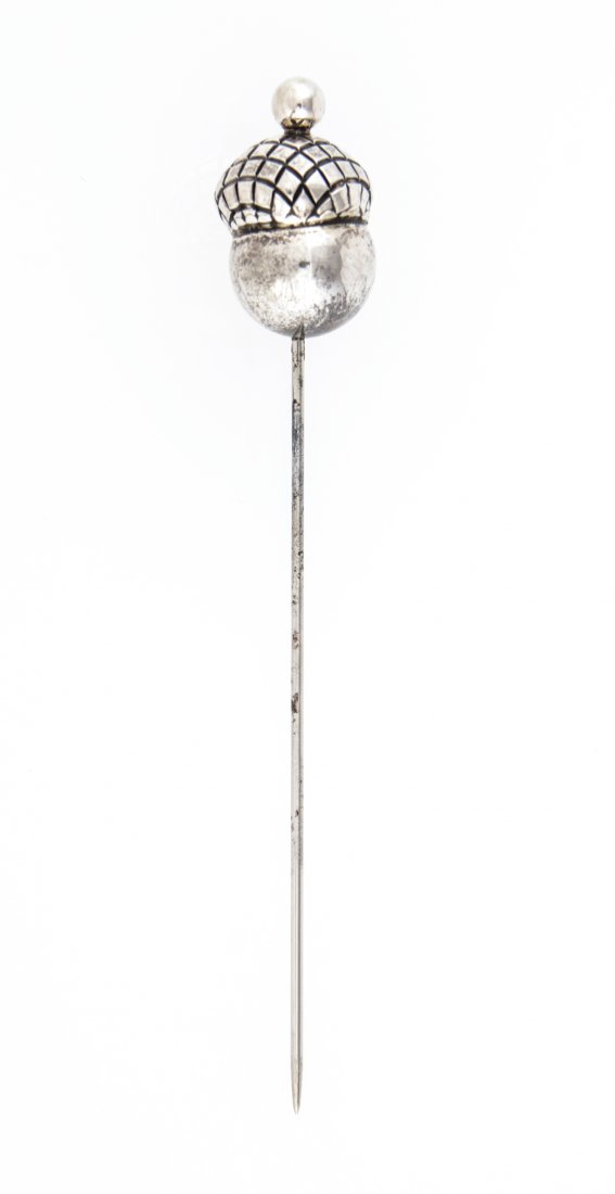 Georg Jensen USA Silver Stick Pin: Georg Jensen USA Silver Stick Pin. 3"L (8 cm). Weight: 3.5 g. Since 1937, the The Silver Shop of Princeton, NJ was located at 59 Palmer Square West.