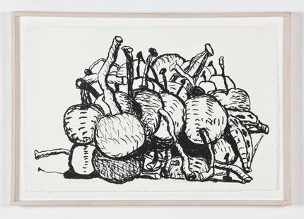 Philip Guston (American, 1913-1980): Philip Guston (American, 1913-1980) Summer, 1980, lithograph on paper, from an edition of 50. Provenance: Paul Cava, Philadelphia (label on verso). Size: 20" x 30.5", 51 x 77 cm (sheet); 23.5" x 34",