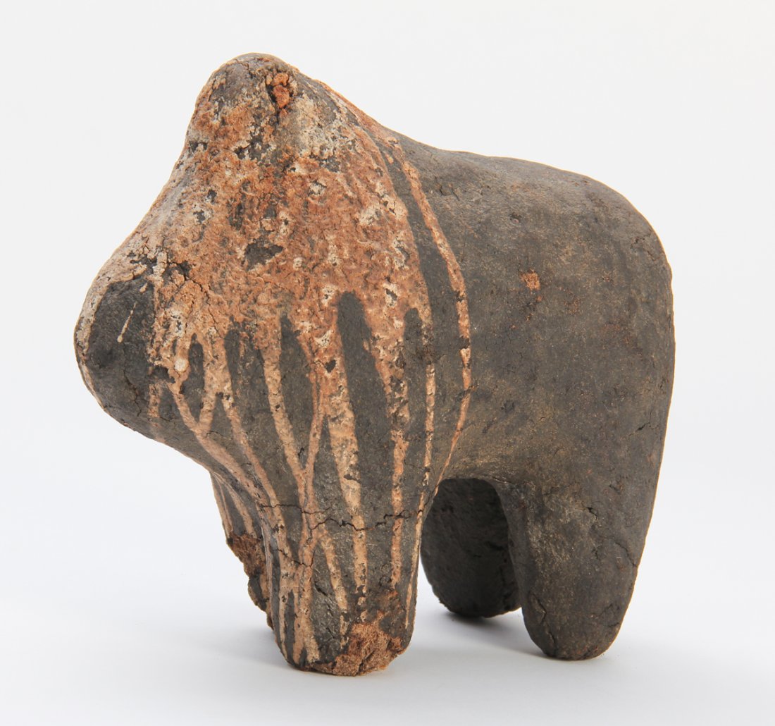 Bamana "Boli" Sacrificial Alter: Bamana "Boli" Alter, earth and sacrificial materials over wooden frame, mid 20th c. African. Provenance: purchased by the owner at Tim Hamill Gallery. Size: 10"H x 10"W x 6"D (25 x 25 x 15 cm).