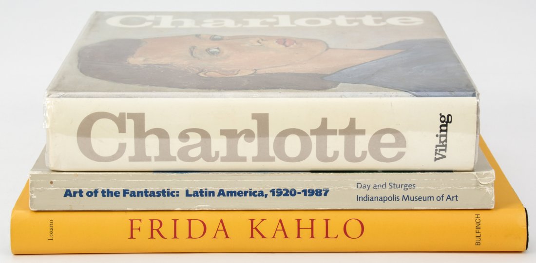 Lot of 3 Books: Lot of 3 Books. Including: "Charlotte: Life or Theater?", an autobiographical play by Charlotte Salomon. "Art of the Fantastic: Latin America, 1920 - 1987". and "Frida Kahlo", Luis-Martin Lozano.