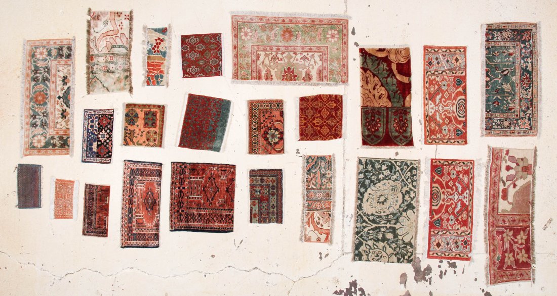 23 Sampler "Wagireh" Rugs: 23 Sampler "Wagireh" Rugs, Turkey, natural dyes, variety of weaves. These are not cut fragments, each one is finished on all sides. Ranging in size from 8" x 1'3" (20 x 38 cm) to 2'9" x 1'8" (33 x 51 