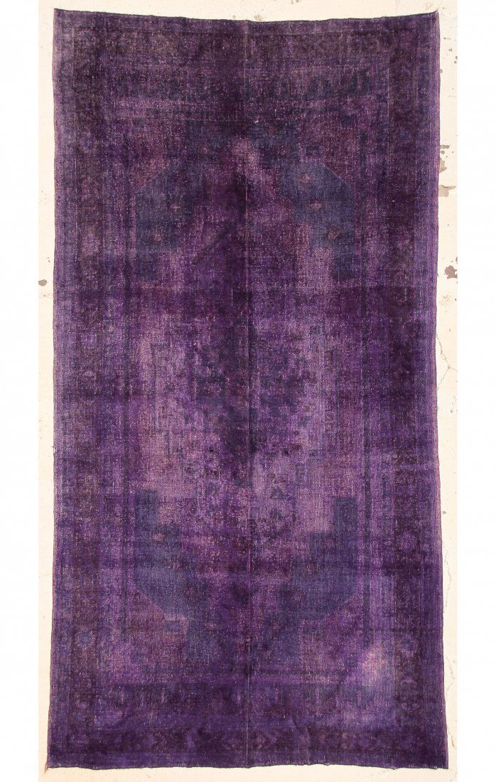 Modernist Color Field Rug: 5'9" x 11' (175 x 335 cm): Modernist Color Field Rug, overdyed antique Turkish rug. Size: 5'9" x 11' (175 x 335 cm).