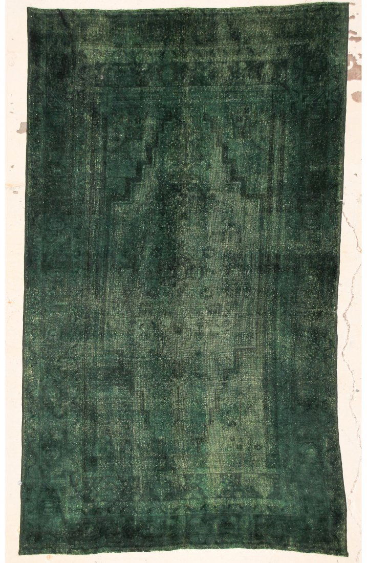 Modernist Color Field Rug: 5'2" x 8'9" (158 x 267 cm): Modernist Color Field Rug, overdyed antique Turkish rug. Size: 5'2" x 8'9" (158 x 267 cm).