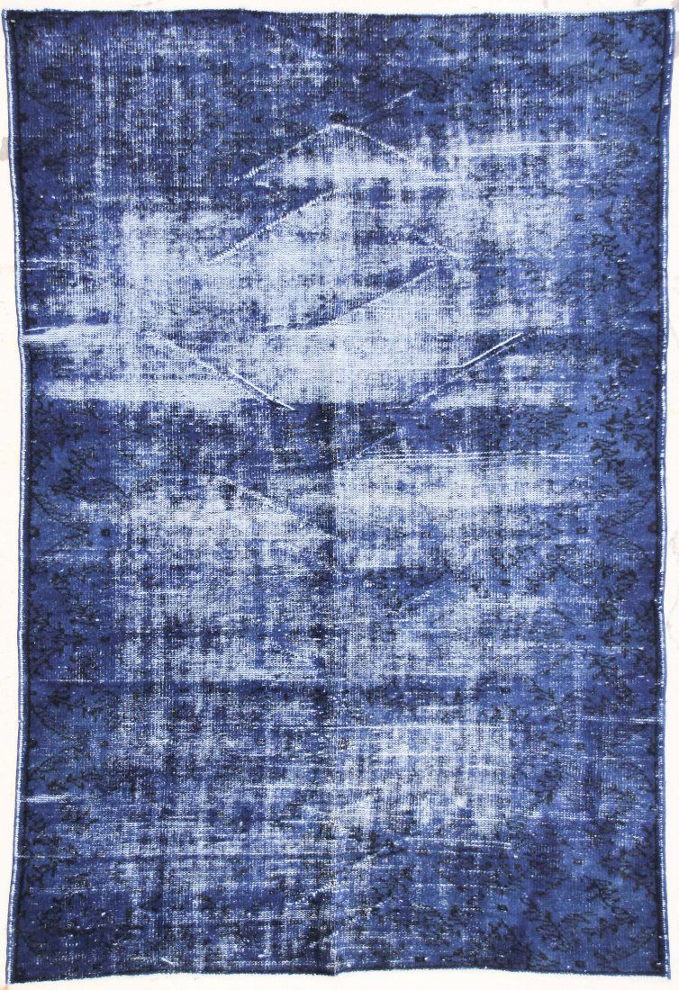 Modernist Color Field Rug: 5'1" x 7'6" (155 x 229 cm): Modernist Color Field Rug, overdyed antique Turkish rug. Size: 5'1" x 7'6" (155 x 229 cm).
