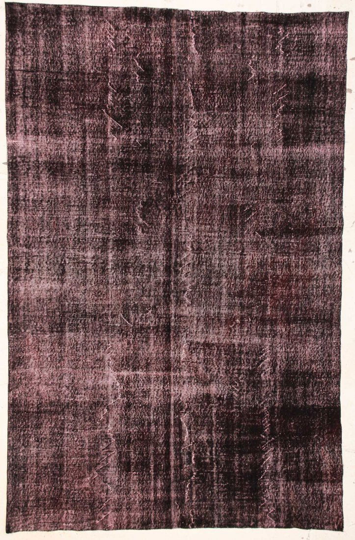 Modernist Color Field Rug: 10'5" x 12'9" (318 x 389 cm): Modernist Color Field Rug, overdyed antique Turkish rug. Size: 10'5" x 12'9" (318 x 389 cm).