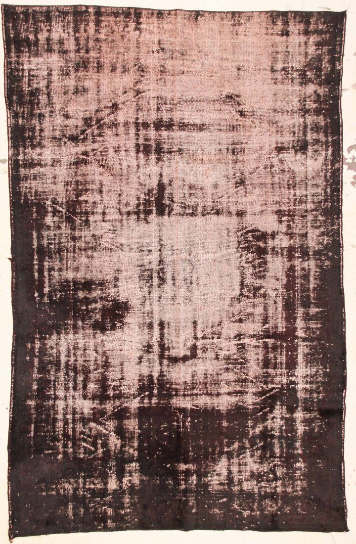 Modernist Color Field Rug: 6' x 9'4" (183 x 285 cm): Modernist Color Field Rug, overdyed antique Turkish rug. Size: 6' x 9'4" (183 x 285 cm).