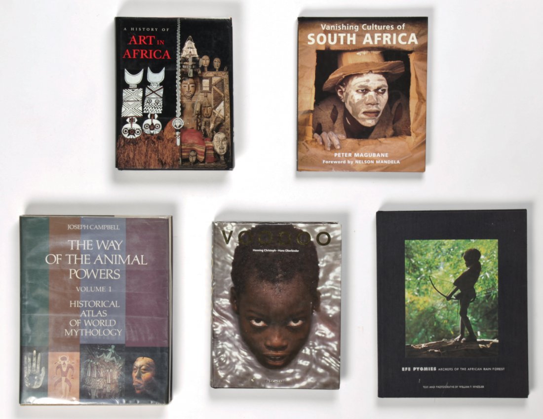 Lot of 5 African and Haitian Books: Lot of 5 African and Haitian Books. Including: "Vanishing Cultures of South Africa", Magubane. "Voodoo", Christoph and Oberlander. "A History of Art in Africa". "The Way of the Animal Powers". "Efe Py
