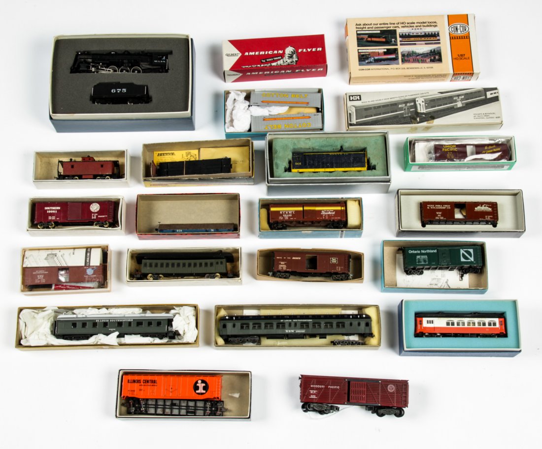 Collection of Vintage Scale Model Trains: Collection of Vintage Scale Model Trains. Various smaller gauges.