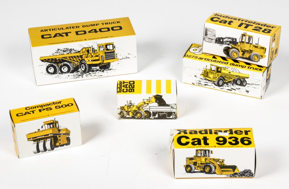 Caterpillar Scale Model Collection: Caterpillar Scale Model Collection. 6 pcs including Conrad, DLB and NZG.