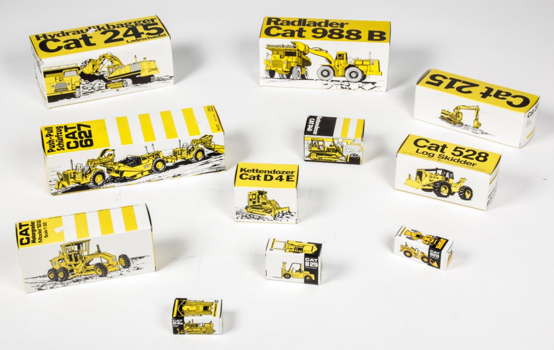 Caterpillar NZG Scale Model Collection: Caterpillar NZG Scale Model Collection. 11 boxed pieces of various models.