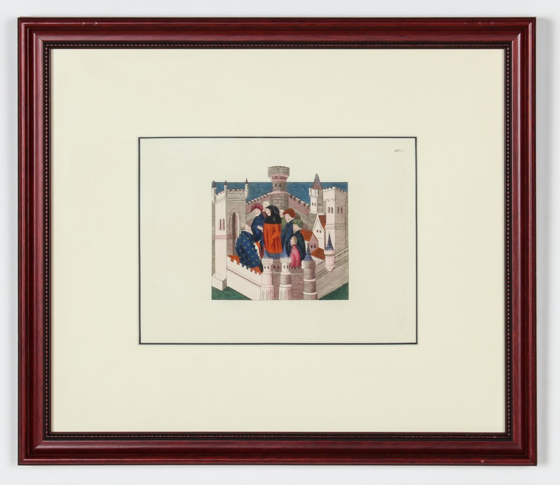 Joseph Strutt. Interview between the Earl of: Joseph Strutt. Interview between the Earl of Northumberland and King Richard II. Plate XXVII Interview between the Earl of Northumberland and King Richard II. Framed: Archival 8-ply mat/backing. Museu