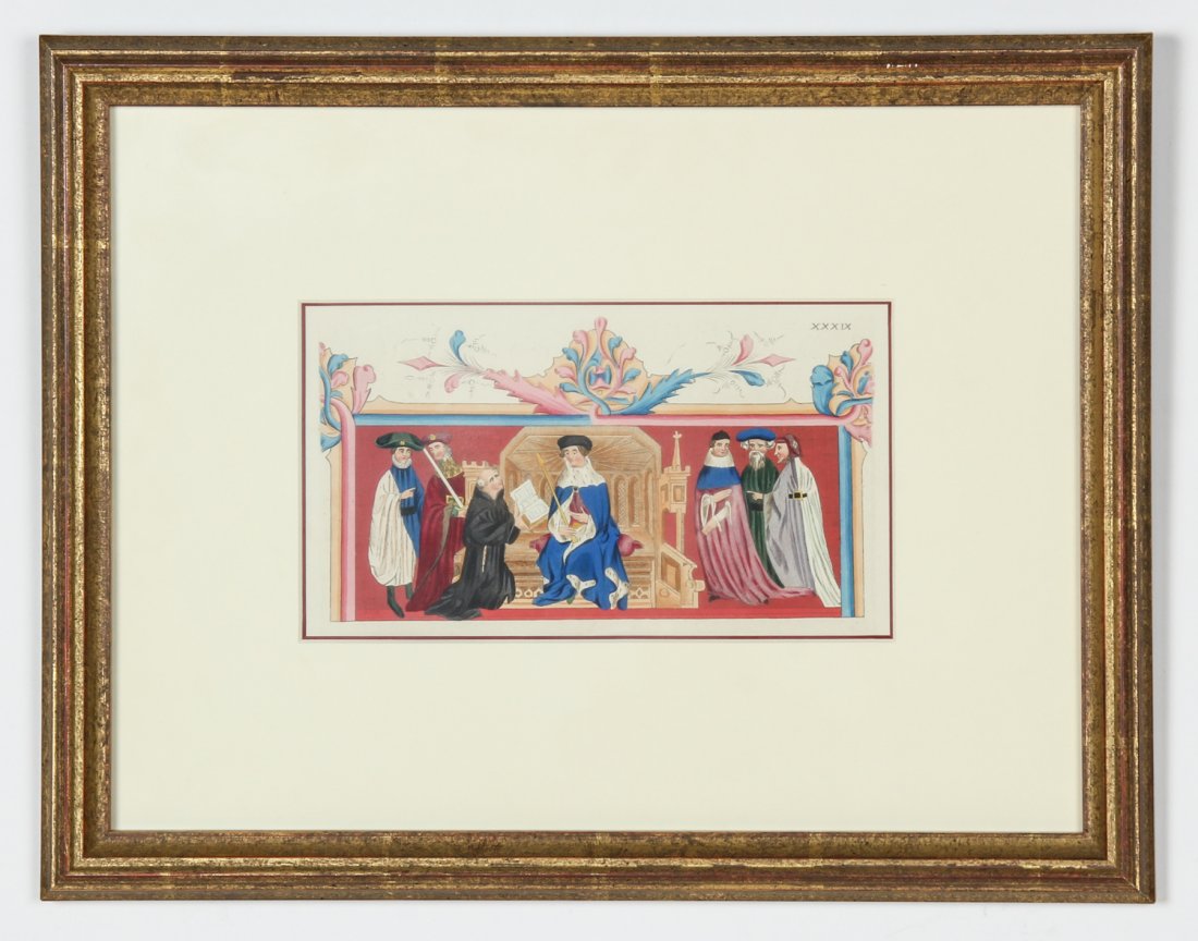 Joseph Strutt. King Henry IV. Early 19th C Hand Colored: Joseph Strutt. King Henry IV. Early 19th C Hand Colored Engraving. Plate XXX IX King Henry IV. Framed: Archival 8-ply mat/backing. Museum glass (UV). Hand-colored engravings from the book: The Regal a