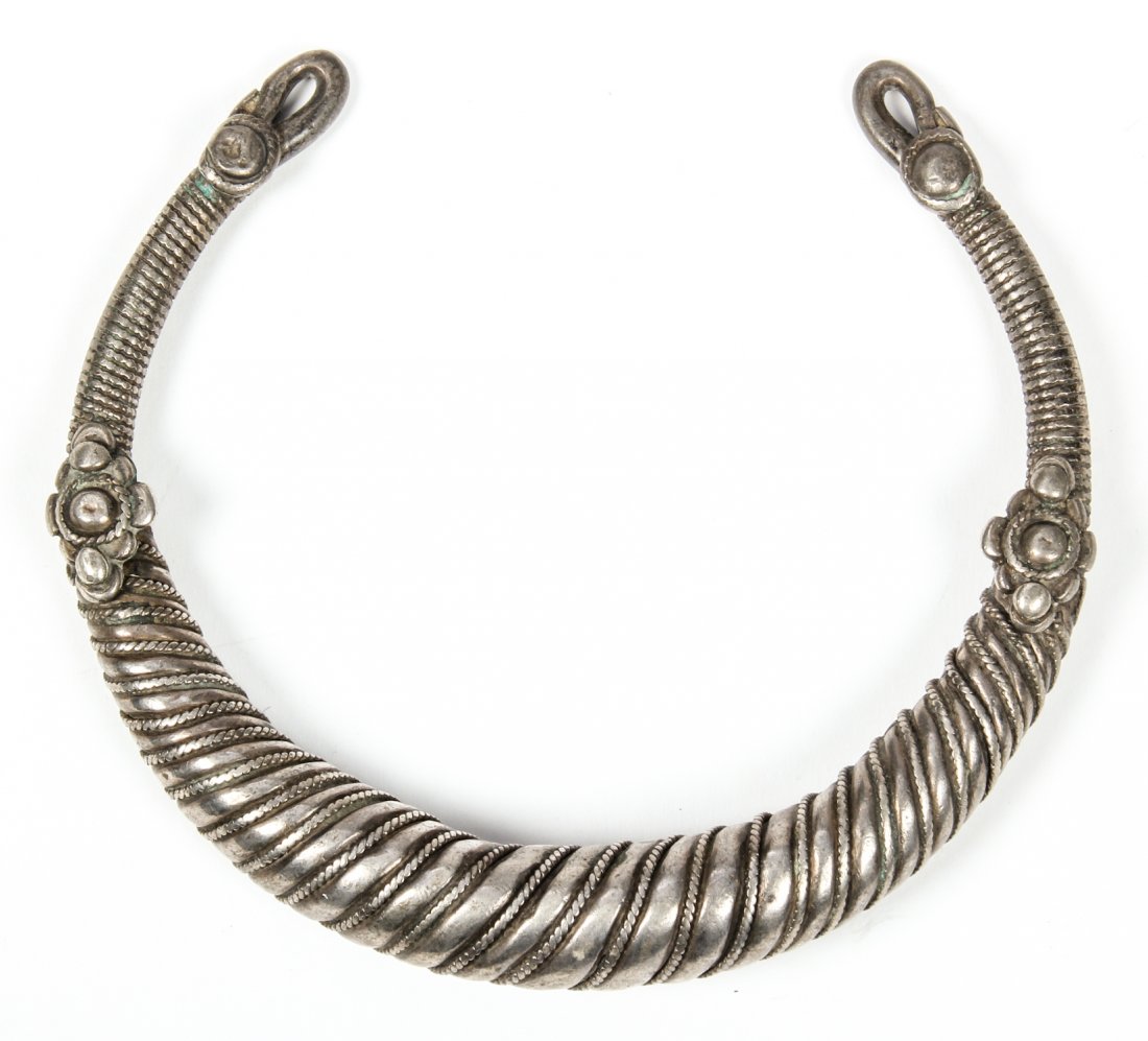 Roman Style Gorget Necklace: Roman Style Gorget Necklace. Size: 5.75" x 5.25" x 1" (14.5 x 13 x 2.5 cm).