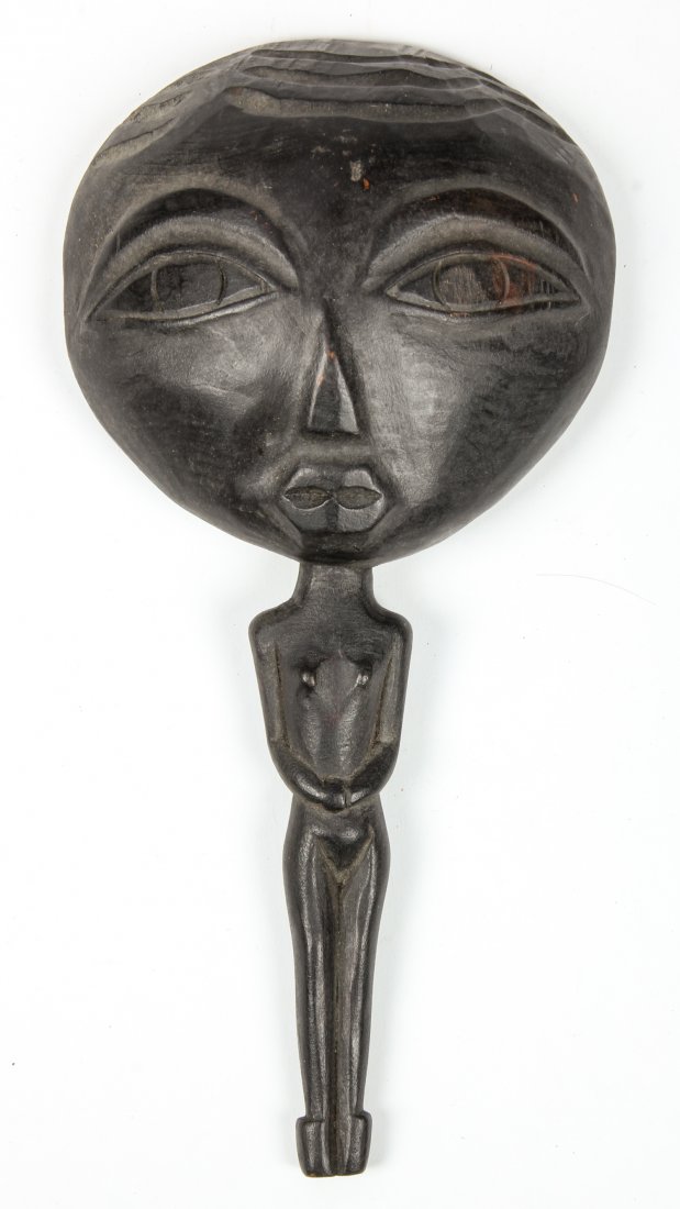 Taiwanese Carved Wood Bath Ladle: Taiwanese Carved Wood Bath Ladle. Size: 9" x 4.5" x 1.5" (23 x 11 x 4 cm).