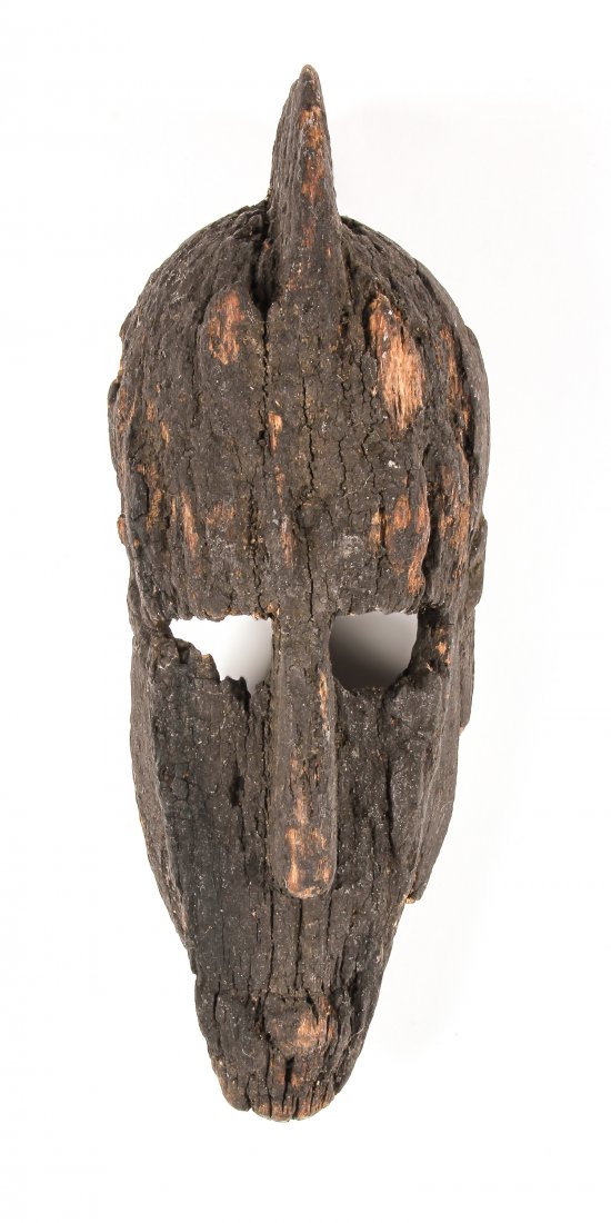 Antique African Bamana Mask: Antique African Bamana Mask. Size: 14" x 5" x 5" (36 x 13 x 13 cm).