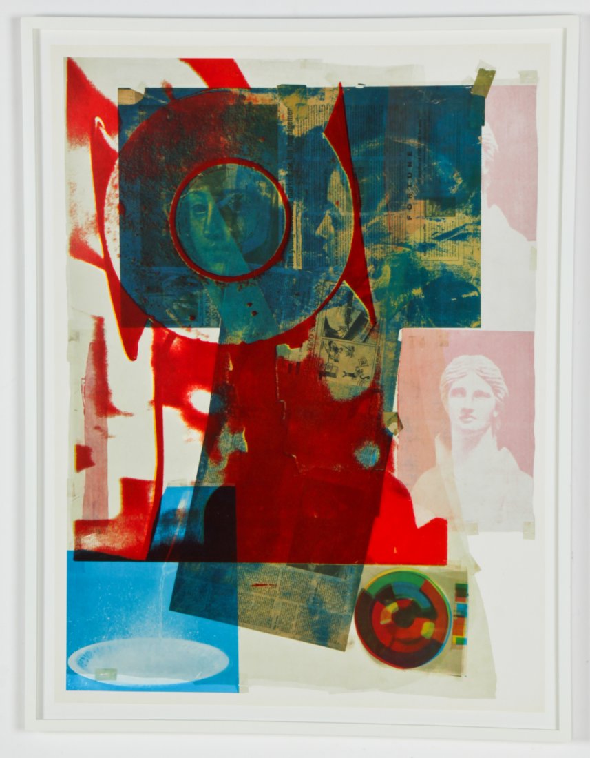 After Robert Rauschenberg (American, 1925-2008): After Robert Rauschenberg (American, 1925-2008) Quarry, c. 1968; offset lithograph poster in colors. Size: 34.5" x 26", 88 x 66 cm (sheet); 37.5" x 29", 95 x 74 cm (frame).
