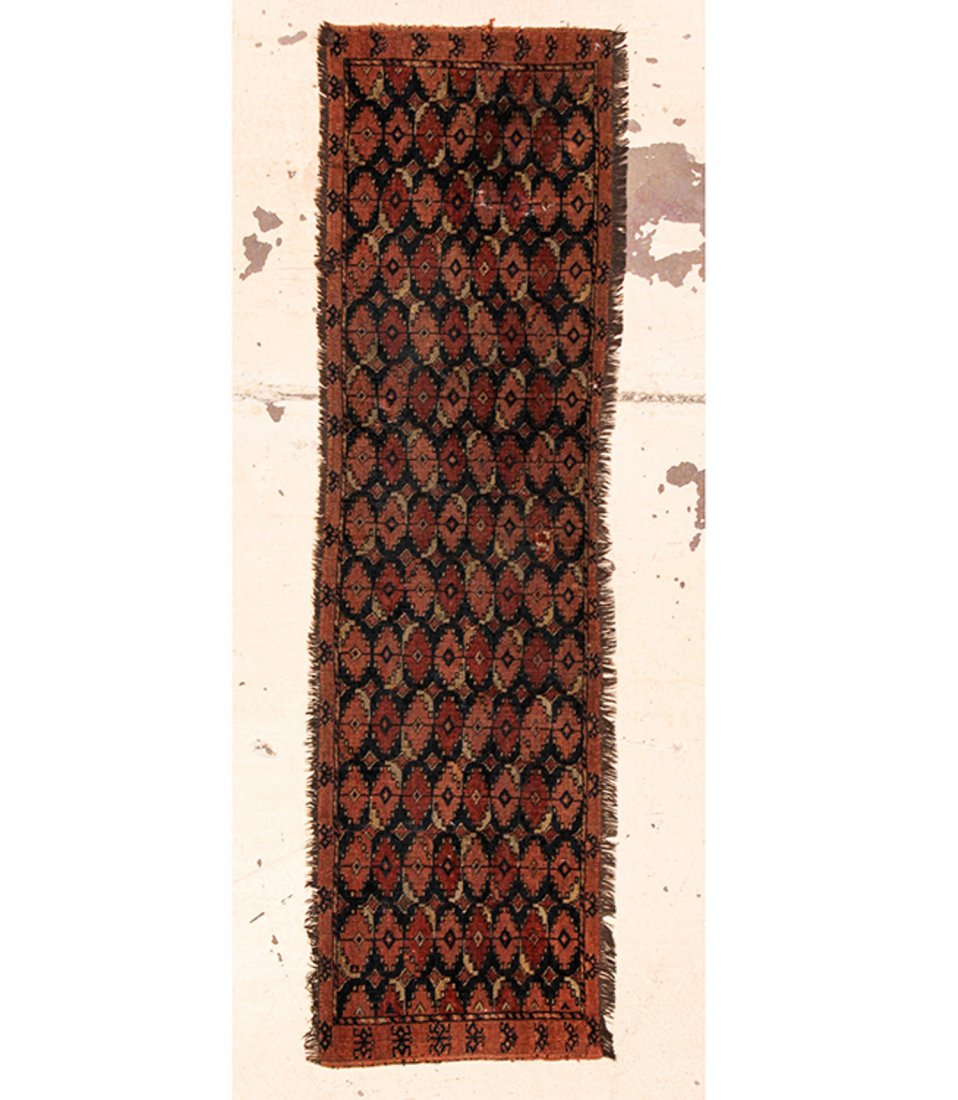 Antique Beshir Chuval: 1'6" x 5'3" (46 x 160 cm): Antique Beshir Chuval: 1'6" x 5'3" (46 x 160 cm), Afghanistan, late 19th c.