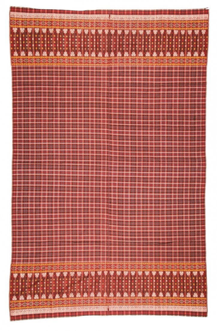 Man's Shoulder Cloth, Toraja, Sulawesi, Indonesia: 60": Man's Shoulder Cloth, Toraja, Sulawesi, Indonesia, cotton, early 20th C. Size: 60" x 93" (152 x 236 cm).