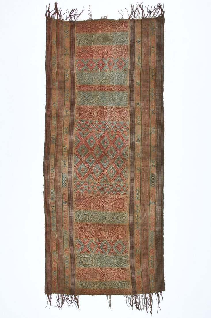 Bhutan Ceremonial Woven Cloth: 38" x 88" (97 x 224 cm): Bhutan Ceremonial Woven Cloth: 38" x 88" (97 x 224 cm).